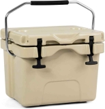 Goplus 24-Can Capacity Ice Chest, 16Qt Cooler w/2 Cup Holders $71.79