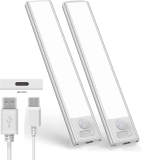 2-Pack Funxfun Motion Sensor Under Counter Closet Lighting $14.99