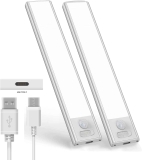 2-Pack Funxfun Motion Sensor Under Counter Closet Lighting $14.99