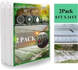 2 Pack Garden Netting 8 x 24Ft JORKING Plant Cover Netting $22.09