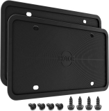 2 Pack HOTOR Silicone License Plate Frames $8.99