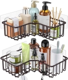 2-Pack SmarTake Stainless Steel Corner Shower Caddy $9.99