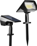 2-Pack Solpex Solar Spot Lights, 2 in 1 45 LEDs Flexible $12.99