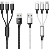 2-Pack Souina Multi USB Charging Cable 4FT $8.40
