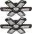 2-Pk Zzenrysam 120W 12000LM Deformable LED Garage Ceiling Light $14.99