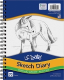 UCreate Sketch Diary 11-inch x 8-1/2-inch 70 Sheets $3.20