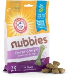 20-Count Arm & Hammer for Pets Nubbies Dog Dental Chew Treats $3.20