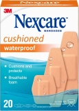 20-Count Nexcare Waterproof Cushioned Bandages, Assorted Sizes $2.50