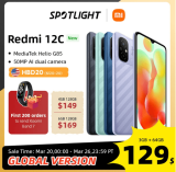 Global Version Xiaomi Redmi 12C 12 C Smartphone 50MP AI Camera MTK Helio G85 6.71 Inch Display 5000mAh Battery $94