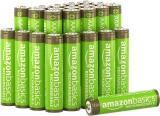 24 Amazon Basics AAA Performance 800 mAh Rechargeable Batteries $16.04
