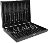 24-Piece CFORM Silverware Set Stainless Steel Flatware $23.49