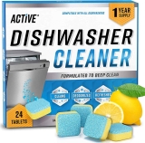24PK Active Dishwasher Cleaner And Deodorizer Tablets $11.99