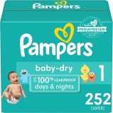 252-Count Pampers Baby Dry Disposable Baby Diapers $41.93