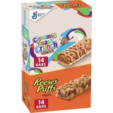 28-Ct Reeses Puffs and Cinnamon Toast Crunch Breakfast Bar Variety $7.59