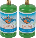 2PK Flame King Refillable 1 lb Empty Propane Cylinder Tank $33.05