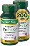 2PK Natures Bounty Acidophilus Probiotic Supplement 100 Tablets $4.90