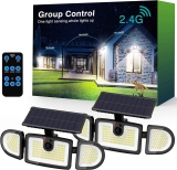 2PK SZPOWER Solar Outdoor Lights Motion Sensor Flood Lights $23.99