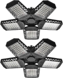 2Pk Donhuchep 120W Deformable LED Garage Ceiling Lights $10.39