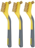 3-Pack Amazon Basics Brass Mini Brushes Soft Grip $5.45