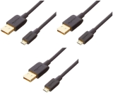 3-Pack Amazon Basics USB 2.0 A-Male to Micro B Cable 3-feet $9.77