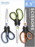 3-Pack Herzila All Purpose Thickened Craft Scissor 8.5-in $6.99