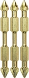 3-Pk Makita Impact Gold Number 1 Phillips Double-Ended Power Bit $4.31
