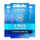 3-pk Gillette Clinical Strength Mens Antiperspirant & Deodorant 1.6oz $12.26