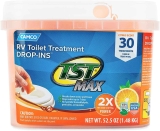 30-Pack Camco TST MAX RV Toilet Treatment Drop-INs 41183 $18.50