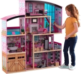 KidKraft Shimmer Mansion Wooden Dollhouse w/30-Piece Accessories $74.92