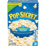 3CT Pop Secret Microwave Popcorn Homestyle Butter 3.2oz $1.82