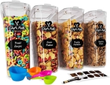4-Pack Chefs Path Cereal Containers Storage Set Large $21.99