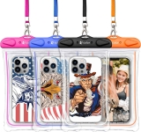 4-Pack F-color Clear Waterproof Phone Case Dry Bag $6.99