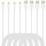 4-Pack IDISON iPhone Charger Lightning Cable 6FT $3.60