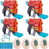 4-Pack X-Shot Dino Attack Extinct Foam Dart Blaster $8.11