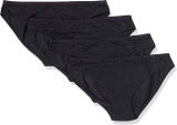 4-Pk Amazon Essentials Womens Cotton and Lace Bikini Underwear $5.63