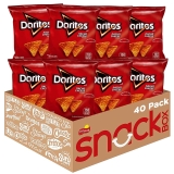 40-Count Doritos Nacho Cheese Flavored Tortilla Chips 1Oz $12.14