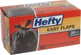 40-Ct Hefty Easy Flaps Multipurpose Large Trash Bags 30-Gallon $5.94