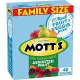 40-Ct Motts Fruit Flavored Snacks Assorted Fruit 0.8oz $5.79