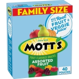 40-Ct Motts Fruit Flavored Snacks Assorted Fruit 0.8oz $5.79