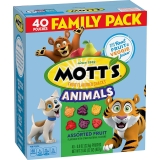 40CT Motts Fruit Flavored Snacks Animals Assorted Fruit $5.71