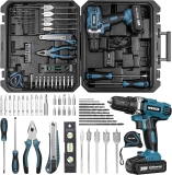 WESCO Cordless Electric Drill Driver Set w/44 Drills, 20V Power Tools $39.99