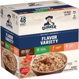 48CT Quaker Instant Oatmeal 4 Flavor Variety Pack $17.38