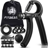 5 Pack FitBeast Hand Grip Strengthener Workout Kit $10.48