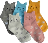 5-Pack Jeasona Womens Cat Socks $13.99