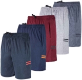 5 Real Essentials Dry-Fit Sweat Resistant Active Athletic Performance Shorts $34.99