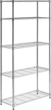 5-Tier Chrome Heavy-Duty Adjustable Shelving Unit $49.63