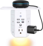 Mifaso 9-in-1 Wall Outlet Extender w/5 USB Outlets, 3 USB Ports $11.82