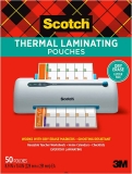 50-Pk Scotch Dry Erase Thermal Laminating Pouches 8.9 x 11.4-in $8.57