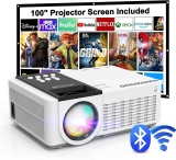 HANWIND 8500lm 1080P HD Mini Projector w/5G WiFi and Bluetooth $54.99