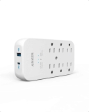 Anker Outlet Extender and USB Wall Charger w/6 AC Outlets $15.99